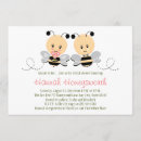 Buscar manosee la abeja invitaciones Rosa