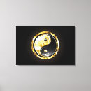 Buscar yin yang lienzos Negro