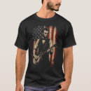 Buscar abe lincoln camisetas Tocando la guitarra