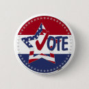 Buscar presidencial redondos pins Demócrata