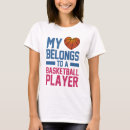 Buscar jugador de básquet camisetas Amor