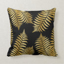 Buscar follaje tropical cojines Negro