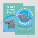 Buscar shark party invitaciones Divertido