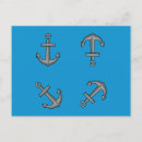 Buscar símbolos náuticos postales Anclar