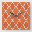 Buscar mandarina relojes de pared Patrón