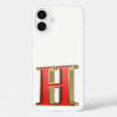 Buscar letra h iphone fundas Rojo
