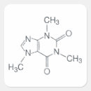 Buscar cafeína pegatinas Molécula