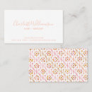 Buscar rosa color salmón de tarjetas de visita Elegante