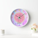 Buscar donut relojes de pared Adorable