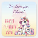 Buscar día de fiesta pegatinas Unicornio