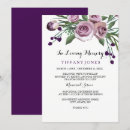 Buscar funeral invitaciones Conmemoración