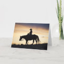 Buscar silueta del vaquero tarjetas Caballo