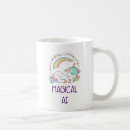 Buscar corazones y flores tazas Unicornio