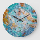 Buscar mármol piedra de relojes de pared Monograma