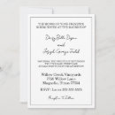 Buscar blanco y negro elegante boda invitaciones Formal