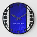 Buscar azul eléctrico relojes de pared Música