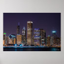 Buscar chicago skyline arte Noche
