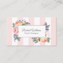 Buscar rayas rosadas tarjetas de visita Para ella