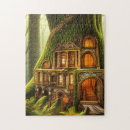 Buscar casa en el árbol puzzles Fantasía