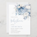 Buscar flores azules y blancas invitaciones Floral