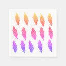 Buscar plumas coloridas servilletas Morado