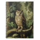 Buscar búho del vintage cuadernos Bosque