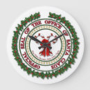Buscar bastones caramelo de relojes de pared Santa claus