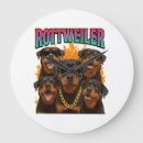 Buscar rottweiler relojes de pared Animal
