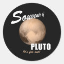 Buscar plutón pegatinas Espacio