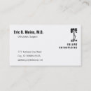 Buscar cirujano tarjetas de visita Médica