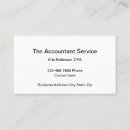 Buscar contabilidad tarjetas de visita Financiero