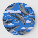 Buscar ballena azul relojes de pared Ilustracion