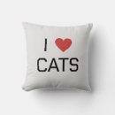 Buscar gatos y corazones cojines Corazón