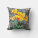 Buscar tulipán amarillo cojines Rojo