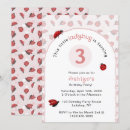 Buscar la mariquita invitaciones de cumpleaños Chica
