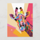 Buscar jirafa colorida postales Vida salvaje