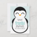 Buscar penguin birthday invitaciones Tierra de invierno
