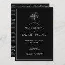 Buscar piano invitaciones Minimalista