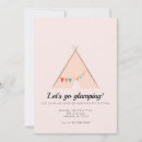Buscar el glamping invitaciones Rosa