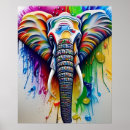 Buscar elefantes coloridos posters Animales salvajes