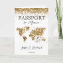 Buscar passport wedding invitaciones Oro