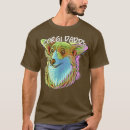 Buscar cara bordadas camisas Bordado de corgi