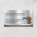 Buscar taladro tarjetas de visita Carpintería