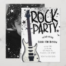 Buscar guitarra en blanco y negro invitaciones Música