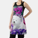 Buscar perro del westie delantales Blanco