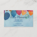 Buscar globos del fiesta tarjetas de visita Colorido