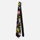Buscar negro amarillo corbatas Estampado floral