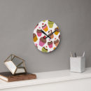 Buscar tarta relojes de pared Fresa