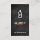 Buscar botella vino de tarjetas de visita 5 º barra