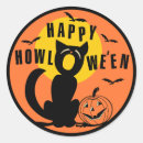 Buscar vintage halloween pegatinas Gato negro